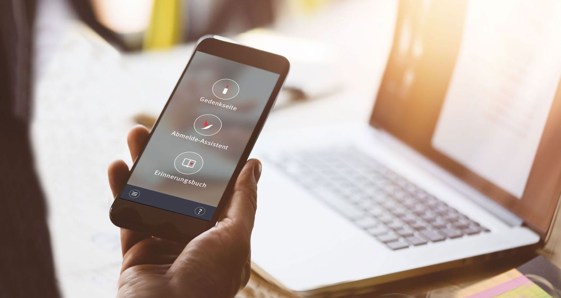 Unsere Online-Services für den Trauerfall